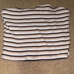 Hollister Sleeveless Stripe Cropped Tube Top size Large Y2K